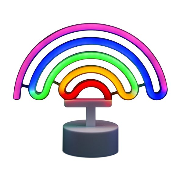 Neon Knight LED Neon Light Sign Room Decoration USB or Battery Powered Dorm Decor Rainbow NKRAINBOW